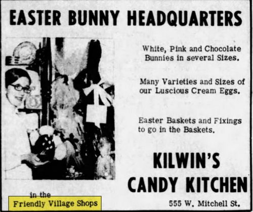 Friendly Village Shops - Mar 1969 Ad (newer photo)